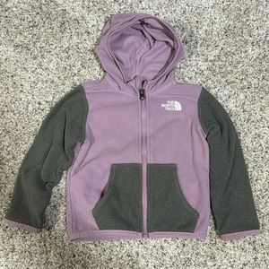 The north face fleece jacket with hood